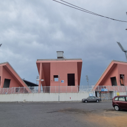 Het Loro Boriçis stadion van KS Vllaznia in Shkodër (Albanië) - Stadionkoorts Groundhopping