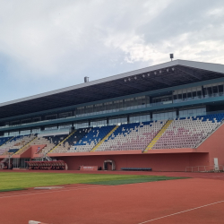 Het Loro Boriçis stadion van KS Vllaznia in Shkodër (Albanië) - Stadionkoorts Groundhopping