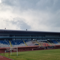 Het Loro Boriçis stadion van KS Vllaznia in Shkodër (Albanië) - Stadionkoorts Groundhopping