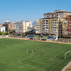 Stadionkoorts groundhopping - Andon Lapa van K.F. Butrinti in Sarande - Albanie