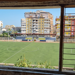 Stadionkoorts groundhopping - Andon Lapa van K.F. Butrinti in Sarande - Albanie