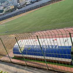 Stadionkoorts groundhopping - Andon Lapa van K.F. Butrinti in Sarande - Albanie