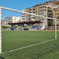 Stadionkoorts groundhopping - Andon Lapa van K.F. Butrinti in Sarande - Albanie