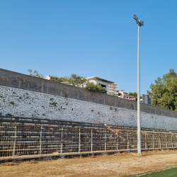 Stadionkoorts groundhopping - Andon Lapa van K.F. Butrinti in Sarande - Albanie