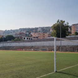 Stadionkoorts groundhopping - Andon Lapa van K.F. Butrinti in Sarande - Albanie