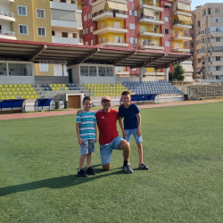 Stadionkoorts groundhopping - Andon Lapa van K.F. Butrinti in Sarande - Albanie