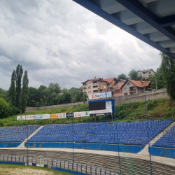 Stadionkoorts groundhopping - Stadion Grbavica van FK Željezničar Sarajevo - Bosnië en Herzegovina