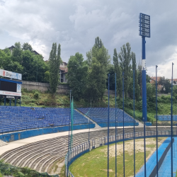 Stadionkoorts groundhopping - Stadion Grbavica van FK Željezničar Sarajevo - Bosnië en Herzegovina