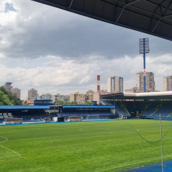 Stadionkoorts groundhopping - Stadion Grbavica van FK Željezničar Sarajevo - Bosnië en Herzegovina