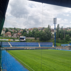 Stadionkoorts groundhopping - Stadion Grbavica van FK Željezničar Sarajevo - Bosnië en Herzegovina