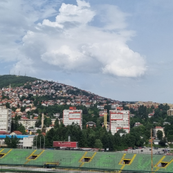 Stadionkoorts groundhopping -Asim Ferhatović Hasestadion - FK Sarajevo - Bosnië en Herzegovina