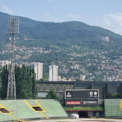 Stadionkoorts groundhopping -Asim Ferhatović Hasestadion - FK Sarajevo - Bosnië en Herzegovina