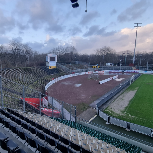 Het Preußen stadion in Münster - Groundhopping Stadionkoorts